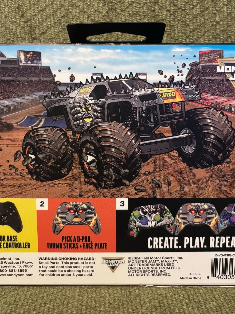 Candy Con Monster Jam Collaboration Combo  Pack Featuring MAX-D Design